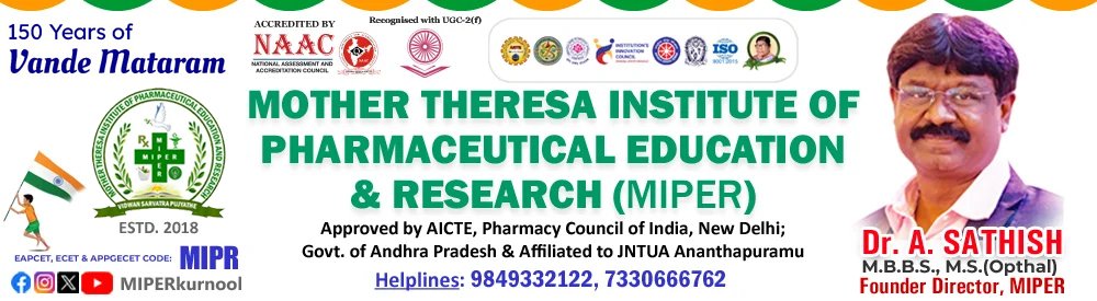 Mother Theresa Institute of Pharmaceutical Education & Research (MIPER)